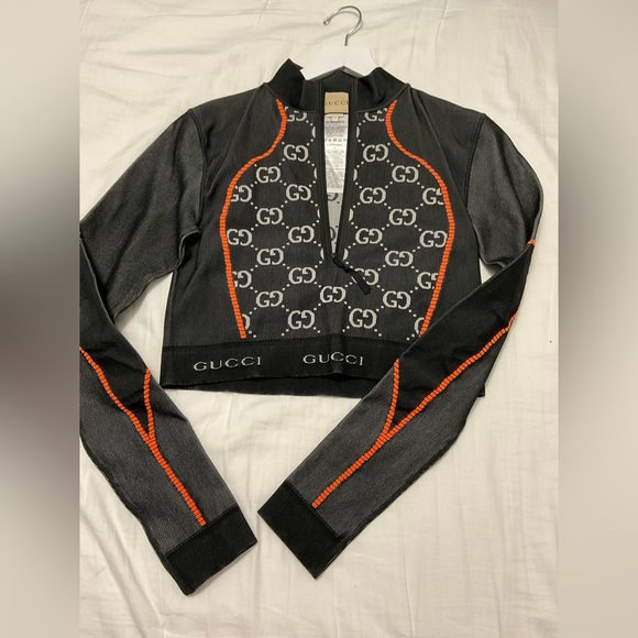 Gucci GG Jersey Jacquard
Cropped Top black size  large - Picture 5 of 6